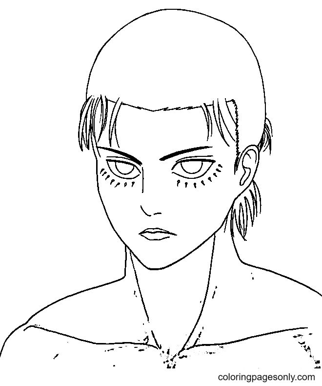 Eren yeager coloring pages