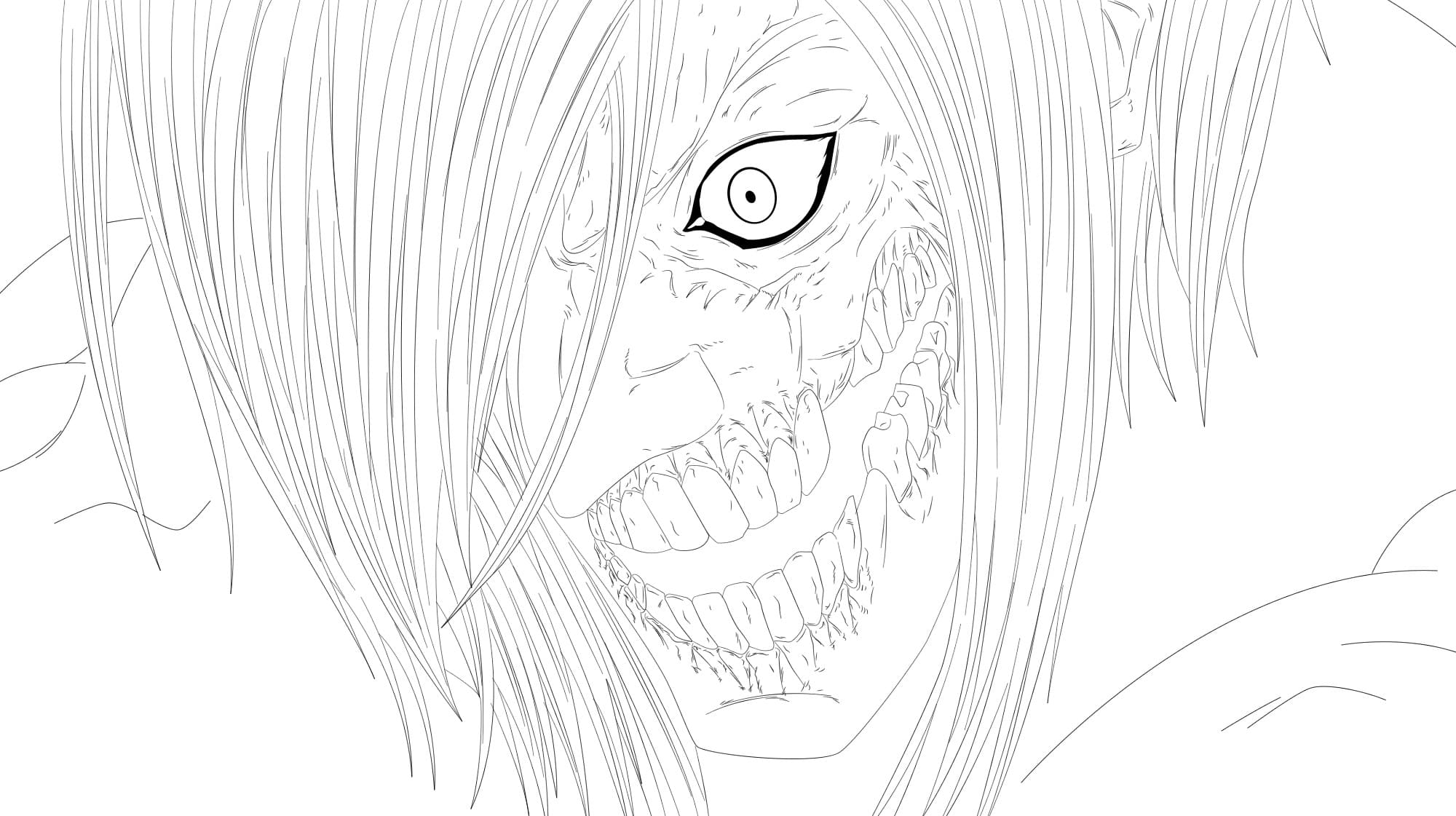 Eren yeager coloring pages