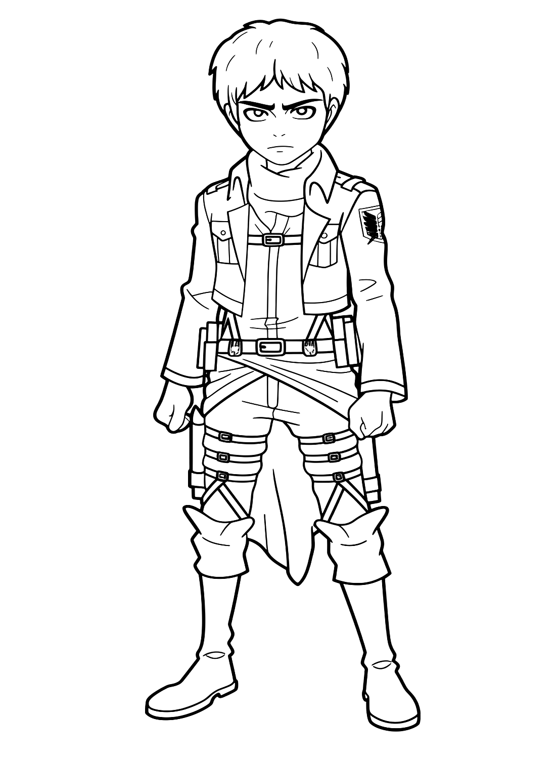 Eren yeager coloring pages