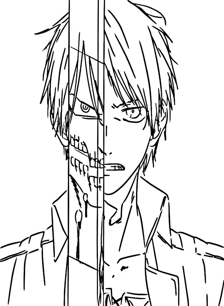 Eren yeager coloring pages