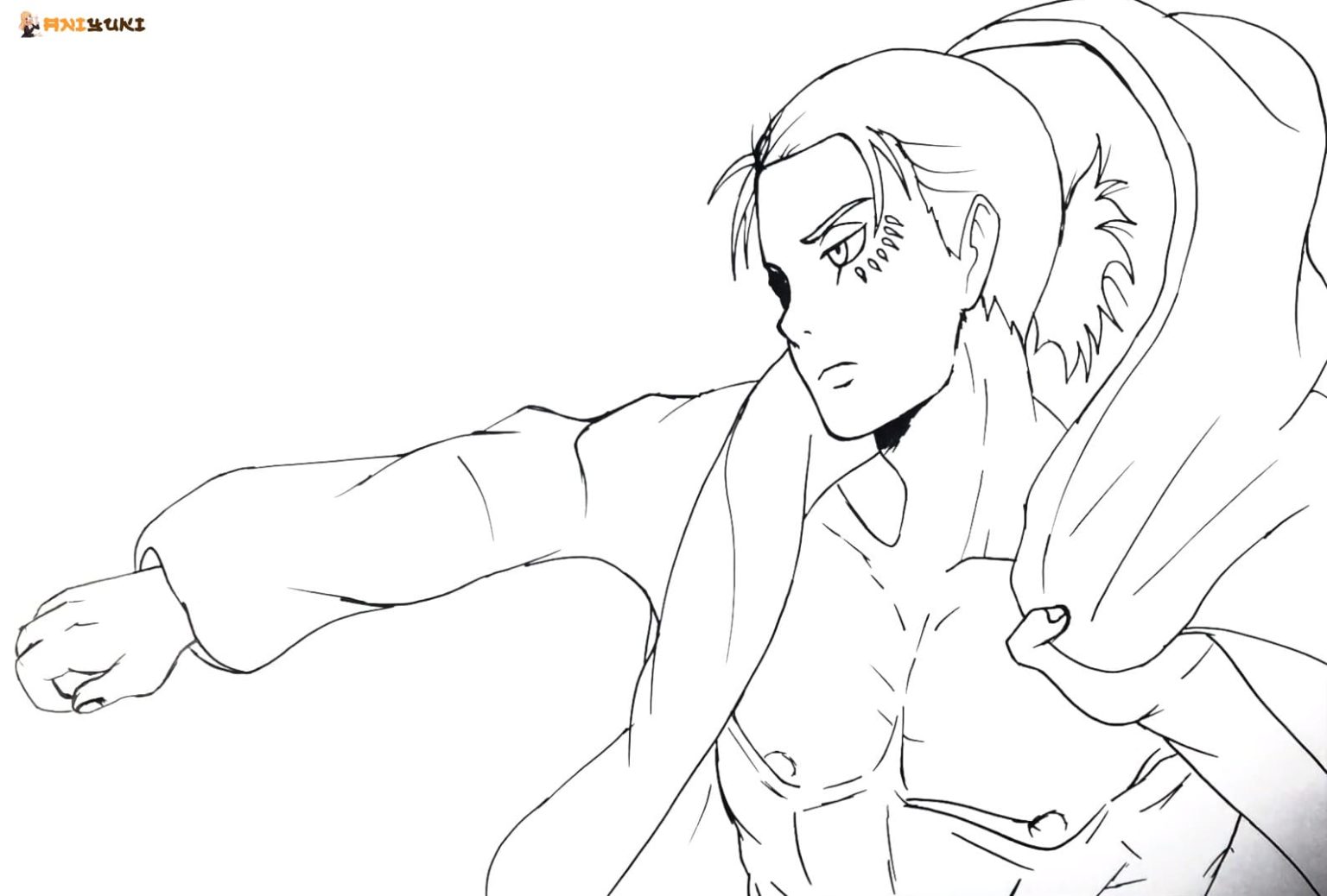 Eren yeager coloring pages