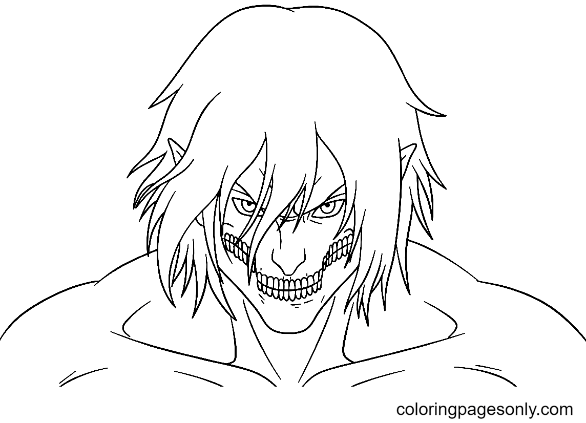 Eren yeager coloring pages