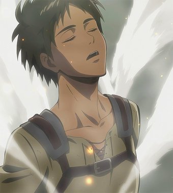 What would eren yeager look like if he had a different hair and eye color