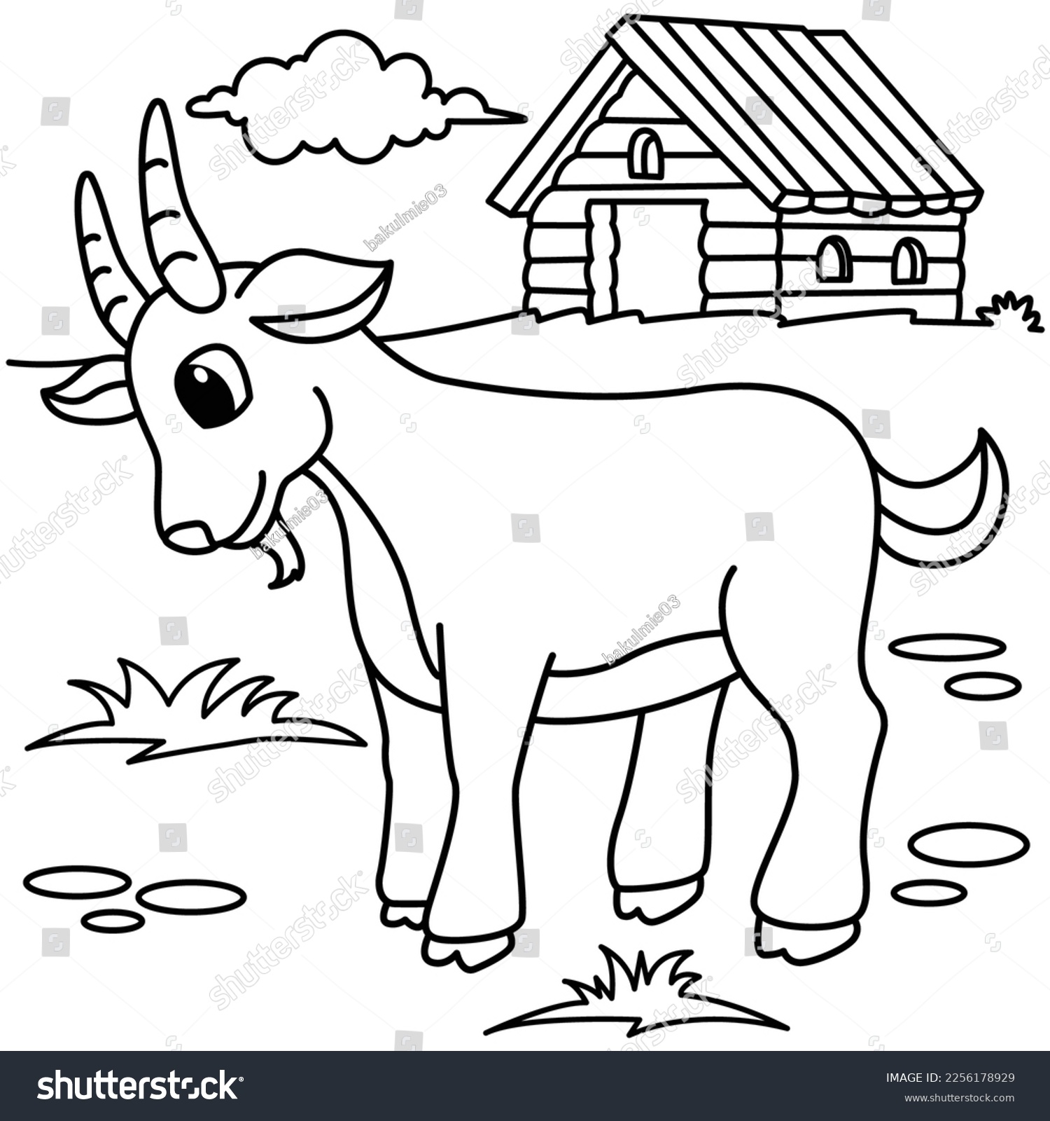 Goat colouring stock photos and pictures