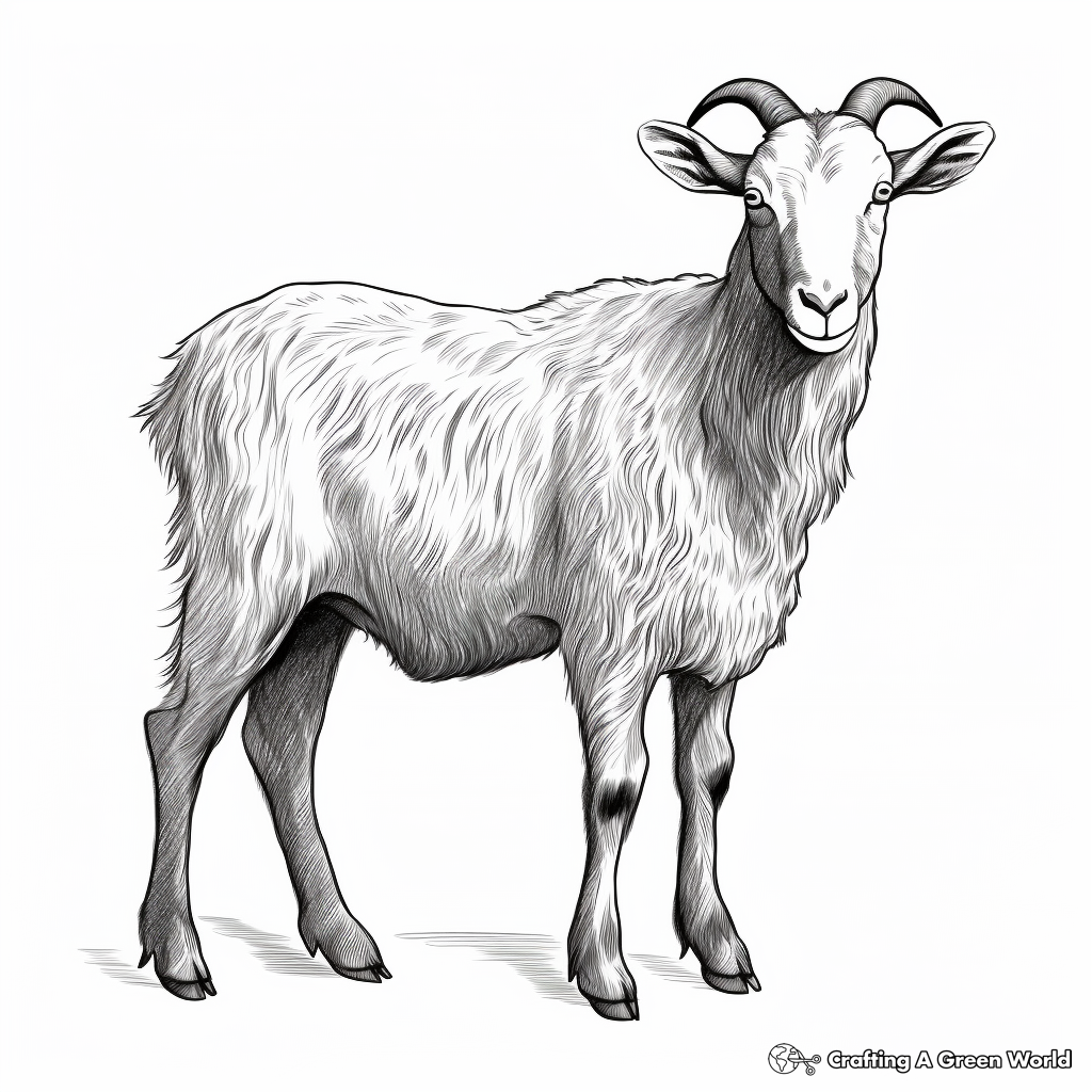 Goat coloring pages