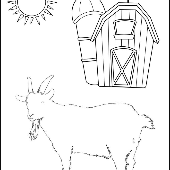 Goat coloring pages awesome cute goats to color