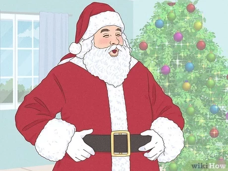 How to dress up as santa claus steps with pictures