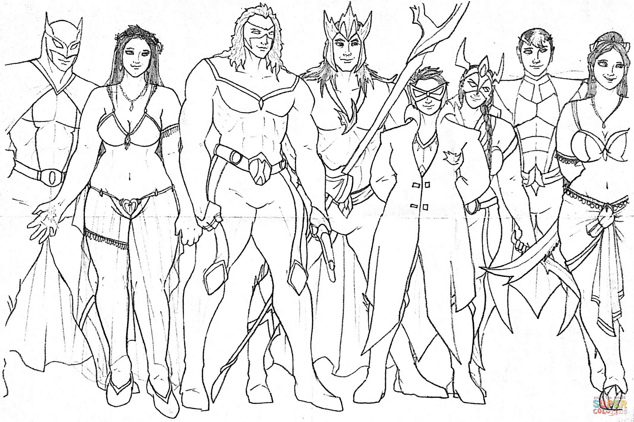 The space warriors coloring page free printable coloring pages