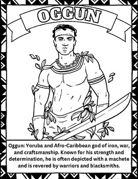 African mythology coloring pages explore the world of african gods goddesses