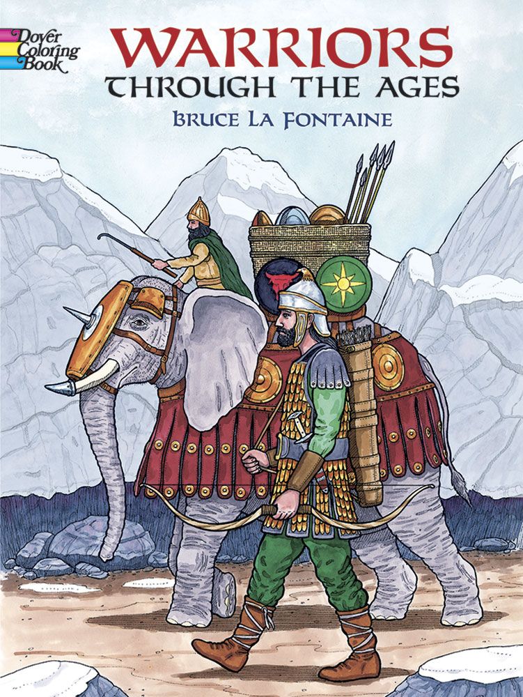 Warriors through the ages coloring book