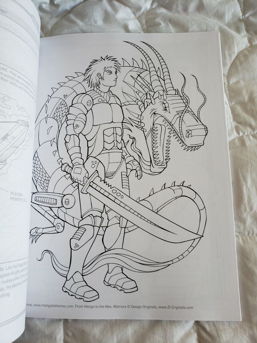 New manga to the max warriors drawing and coloring book erik deprince