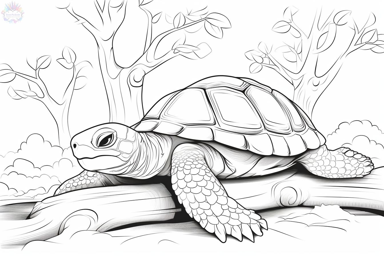 Turtle coloring pages
