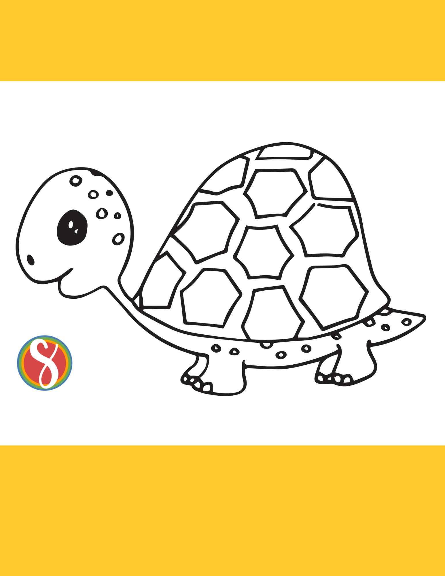 Free turtle coloring pages â stevie doodles