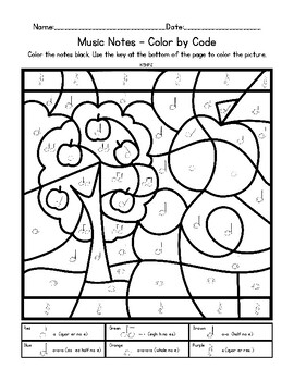 Apple tree coloring tpt