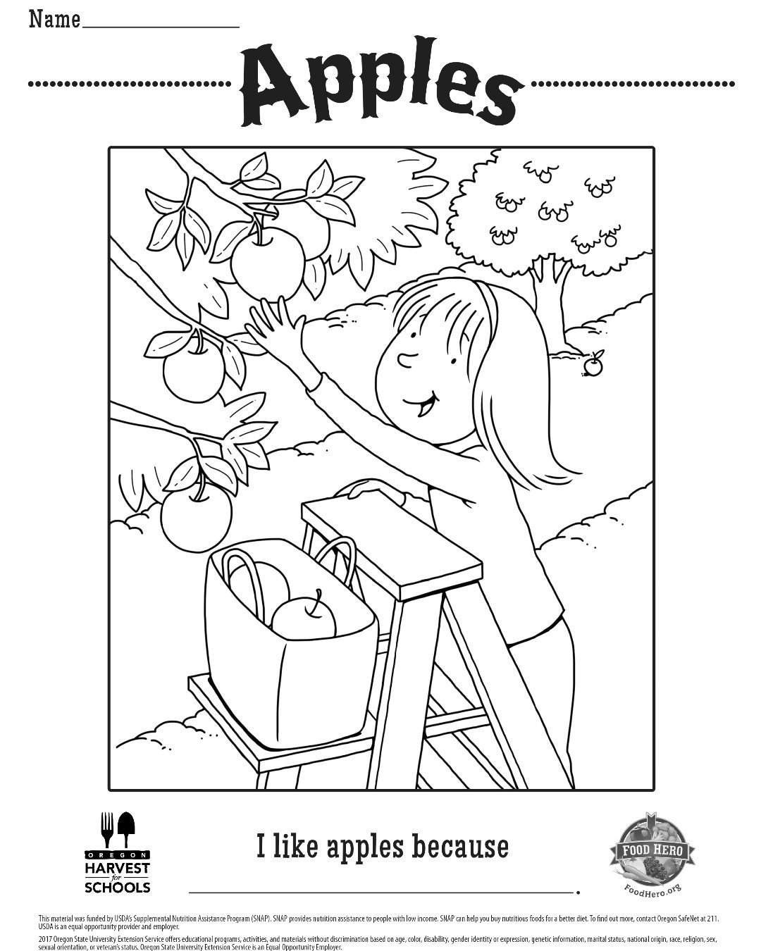 Food hero on x its apple tree day and our coloring pages are a quick and easy activity for children of any age appletreeday apples coloring free easyactivity httpstcojqviicafp httpstcoxsgaobftj x