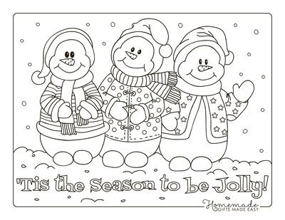 Best snowman coloring pages for kids adults