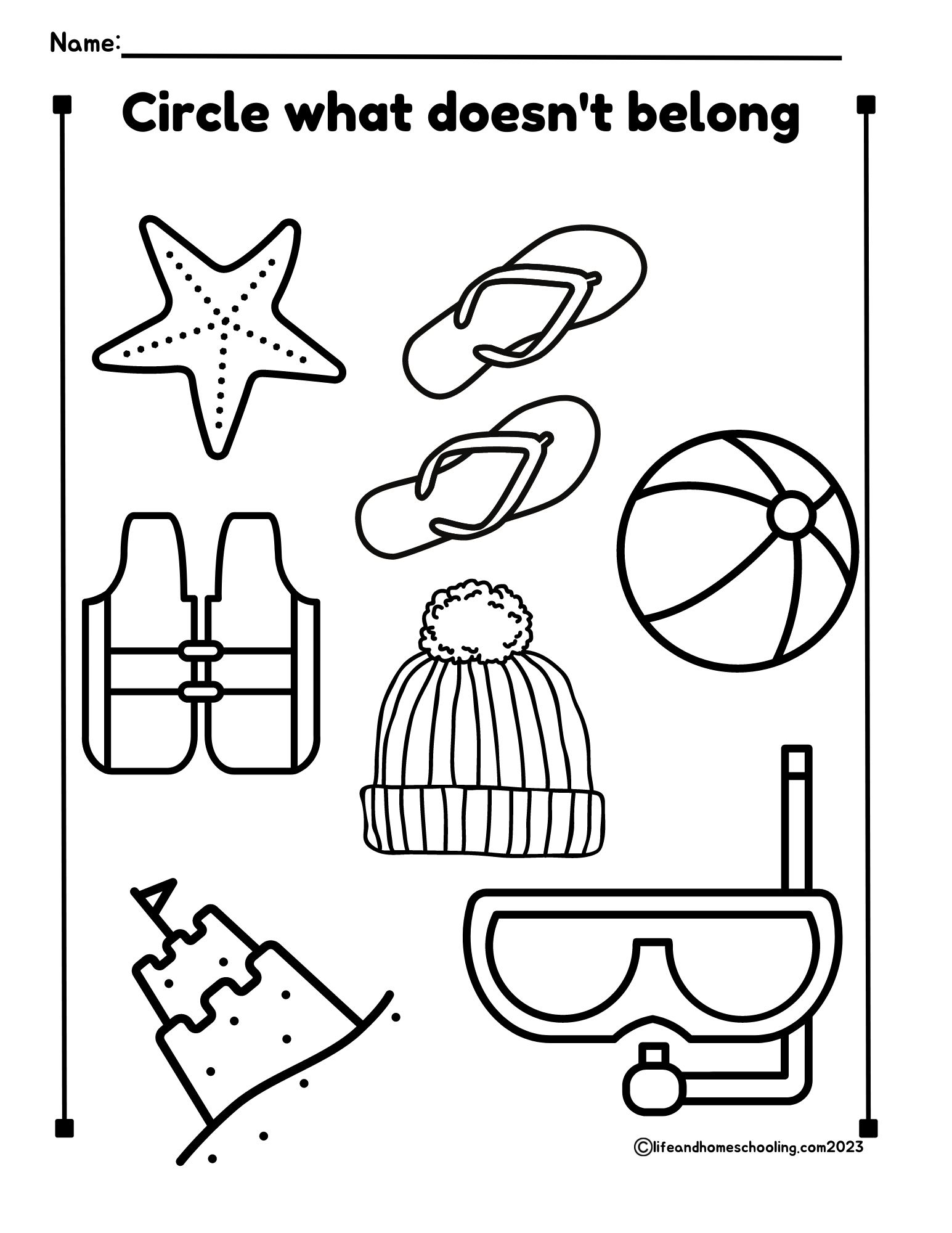 Circle what doesnt belong made by teachers