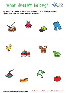 Which doesnt belong worksheet free printout for kids