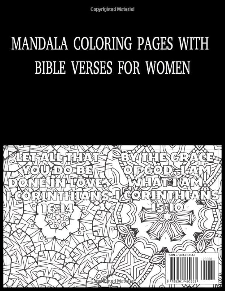 Inspirational mandala adult coloring book mandala coloring pages with bible verses for women sumone lady books