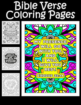 Bible verse coloring pages on mandala zentangle backgrounds by ron brooks
