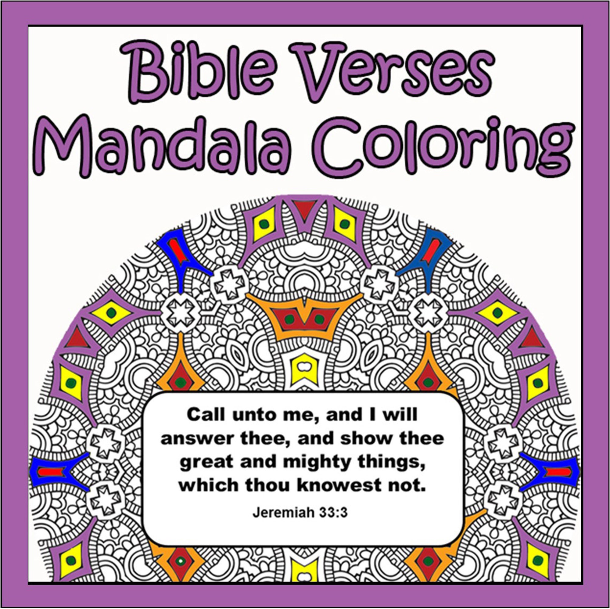 Mandalas and bible verses inspirational mandalas coloring sheets with bible verses
