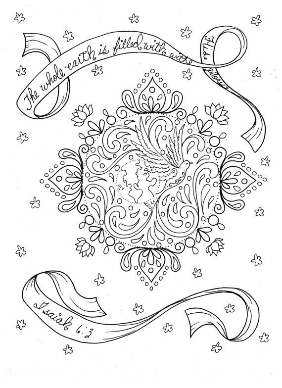 Pages of prayer mandalas to color digital instant downloads