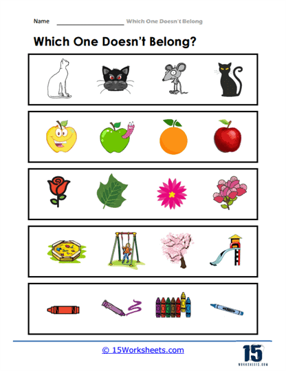 Doesnt belong worksheets