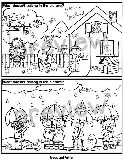 What doesnt belong scenes â frogs and fairies