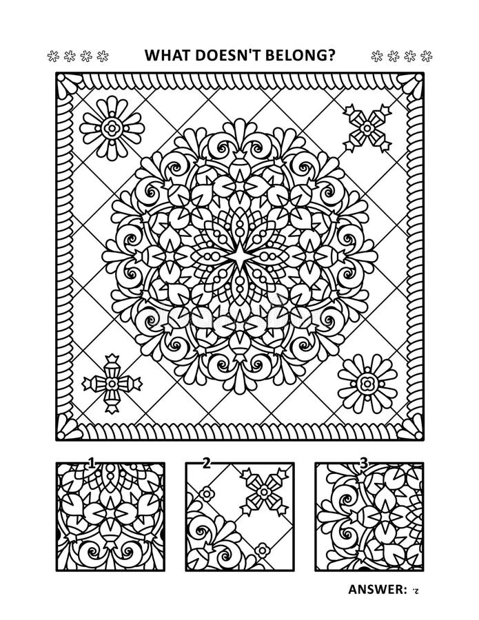 Logic puzzle game for kids need to find correct reflection for each set of matchsticks printable page for brainteaser book stock vector