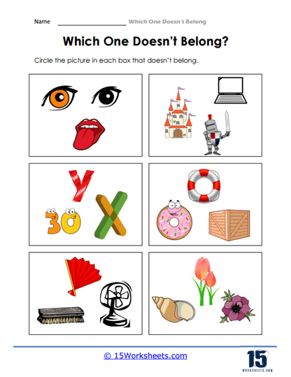 Doesnt belong worksheets