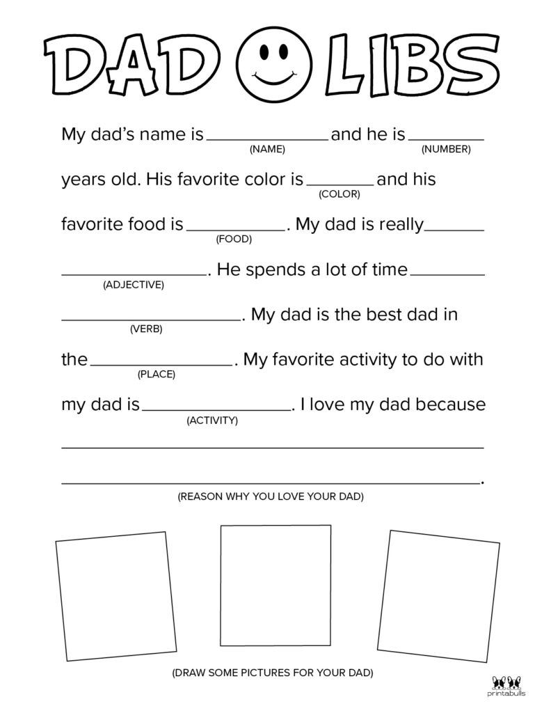 Fathers day coloring pages
