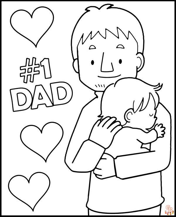 Coloring fun with daddy printable and free daddy coloring pages