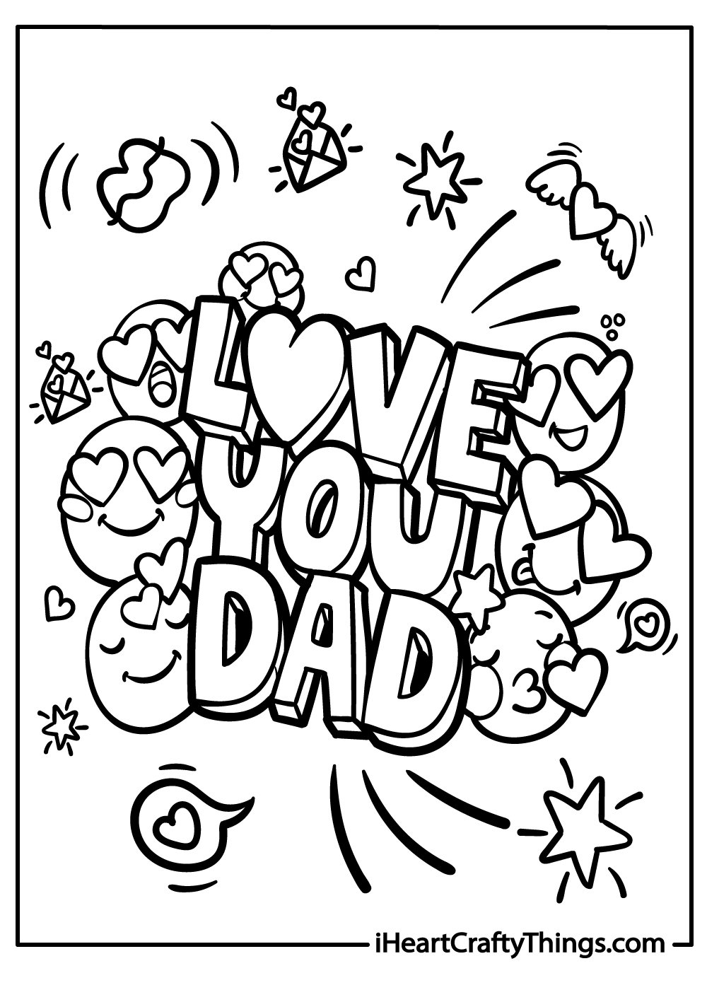 Happy birthday dad coloring pages free printables