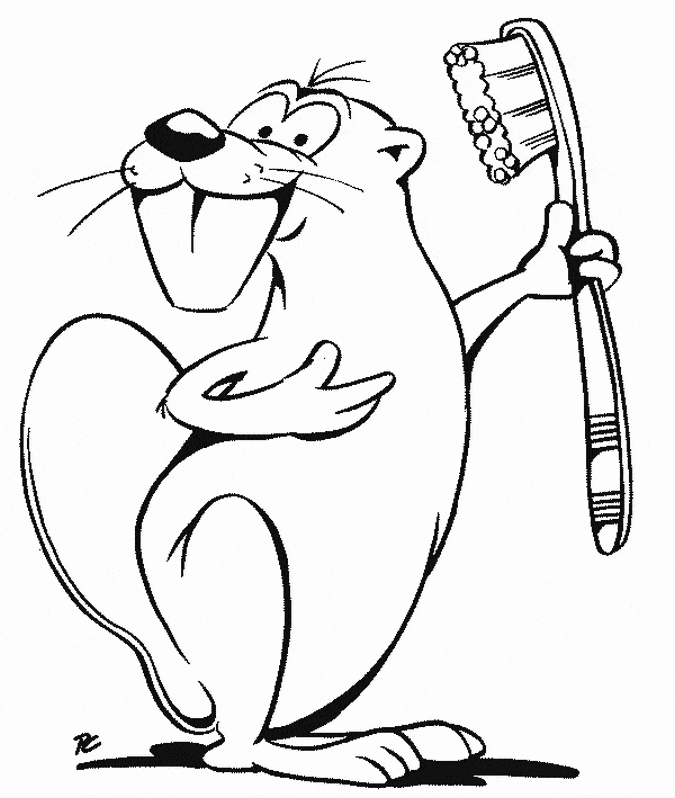 Beaver coloring page