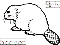 Beavers coloring pages and printable activities