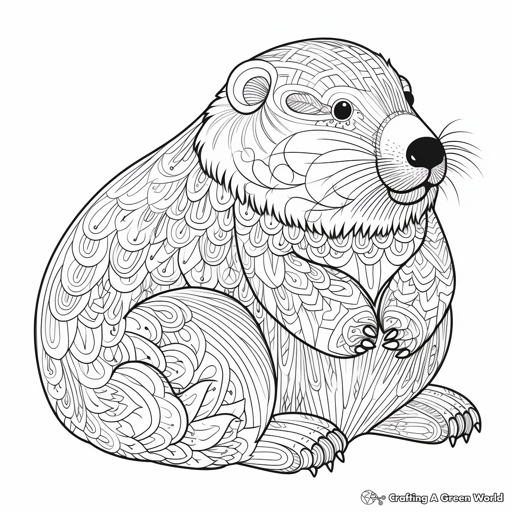 Beaver coloring pages