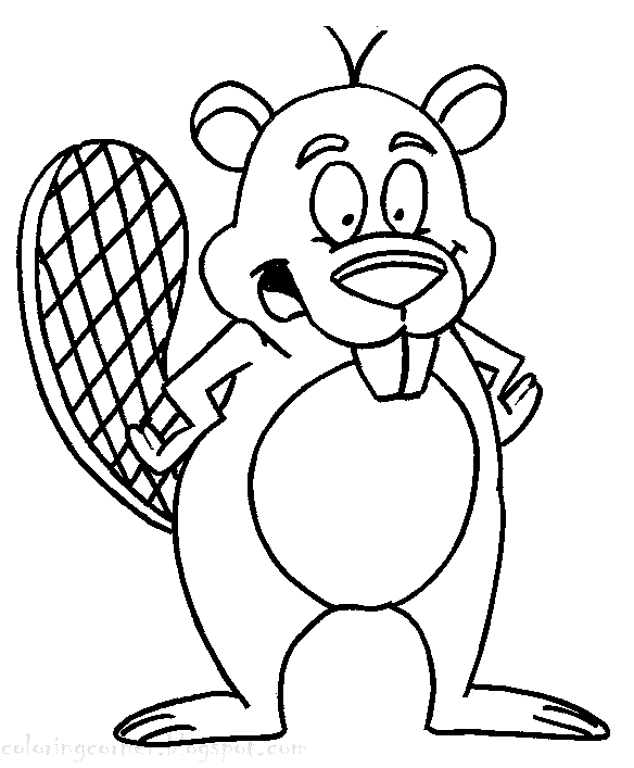 Beaver coloring pages