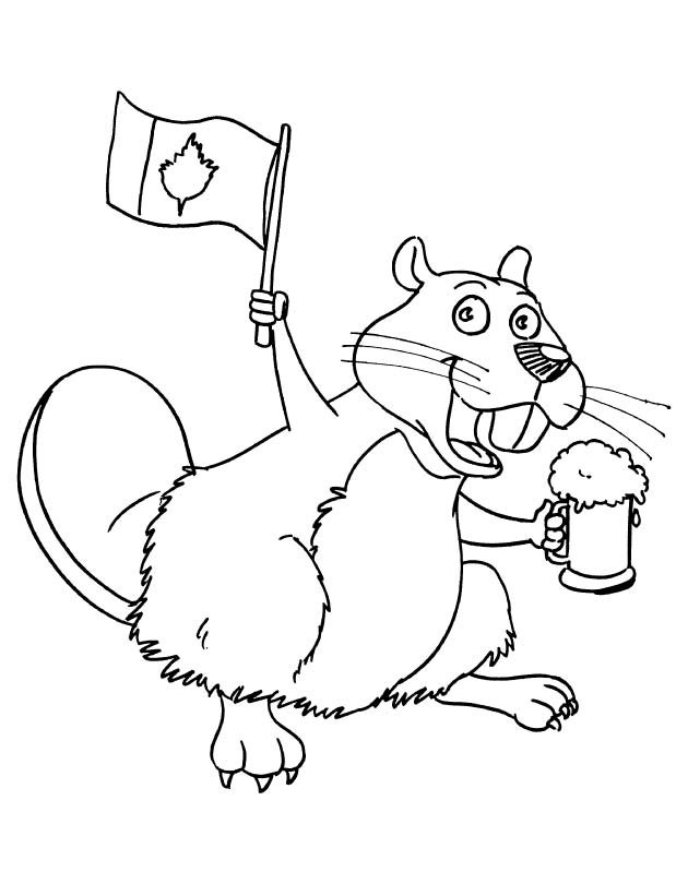 Canadian beaver coloring page download free canadian beaver coloring page for kids best coloring pages
