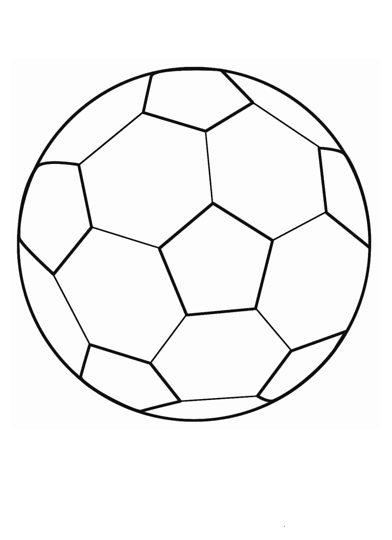 Large football coloring page