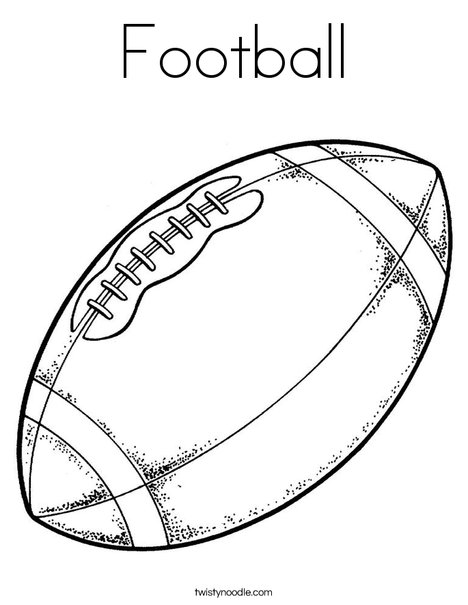 Football coloring page