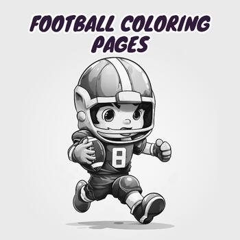Football coloring pages by young minds station tpt