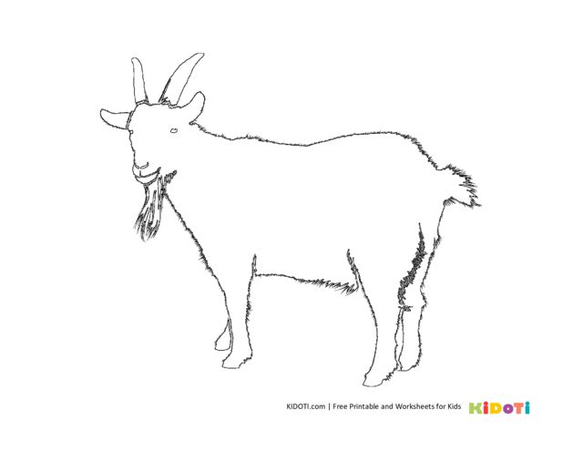 Goat coloring pages â