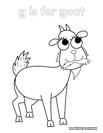 Goat coloring page
