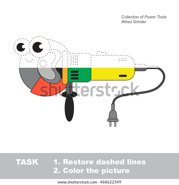 Wired toy grinder vector be traced stock vector royalty free