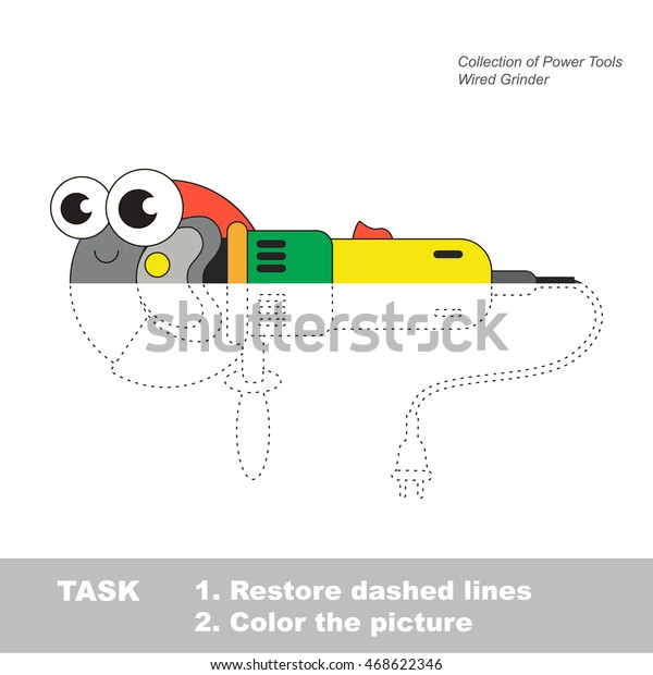 Wired toy grinder vector be traced stock vector royalty free