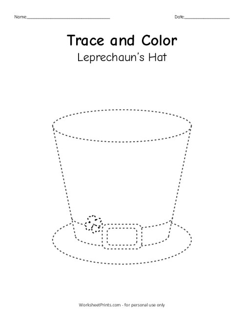 Printable leprechauns hat