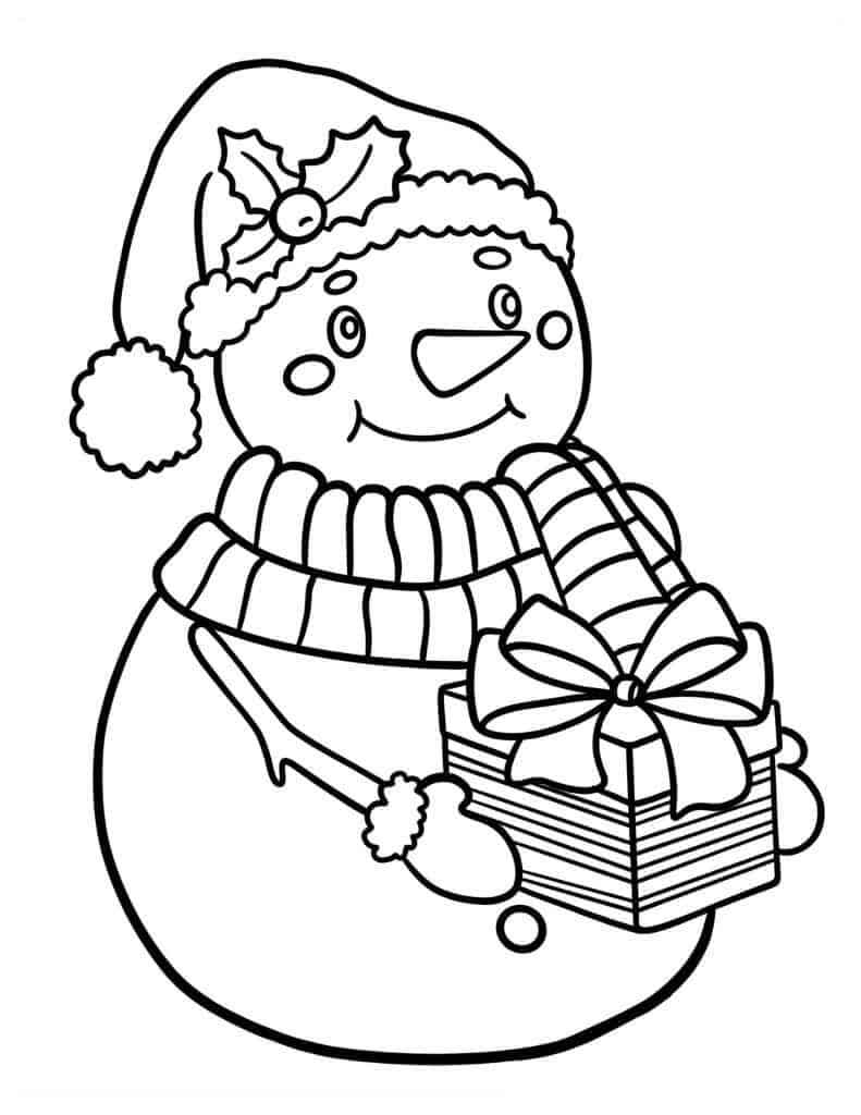 Snowman coloring pages by coloringpageswk on