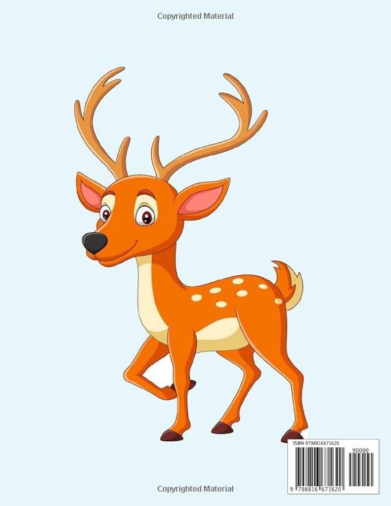 Caribou coloring book jumbo coloring book for kids and adults ages