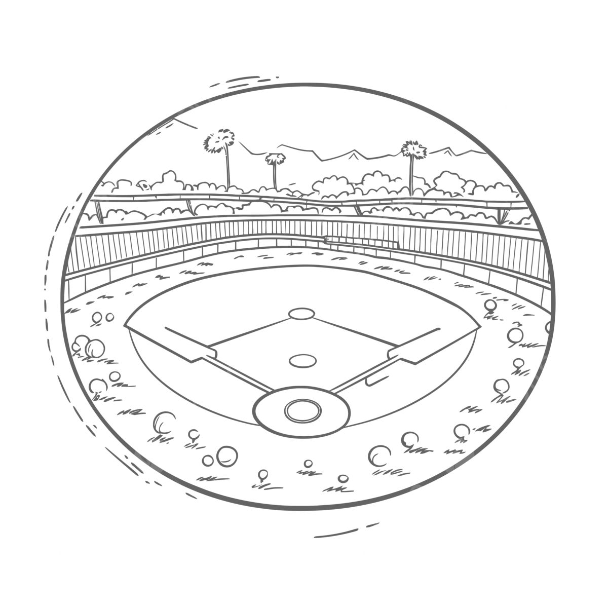 Baseball coloring pages fresh baseball field coloring pages outline sketch drawing vector baseball drawing wing drawing ring drawing png and vector with transparent background for free download
