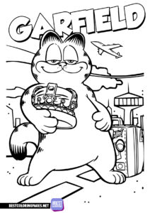 Garfield coloring pages